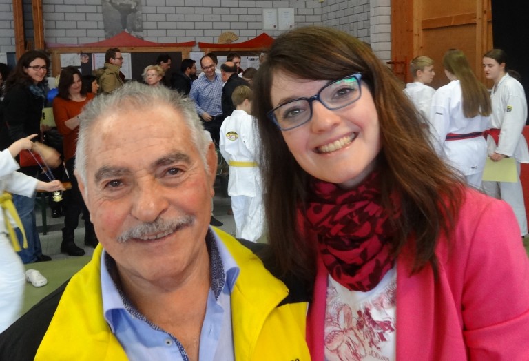 Christine Neumann besucht die Hausmeisterschaft des Judo-Club Ettlingen