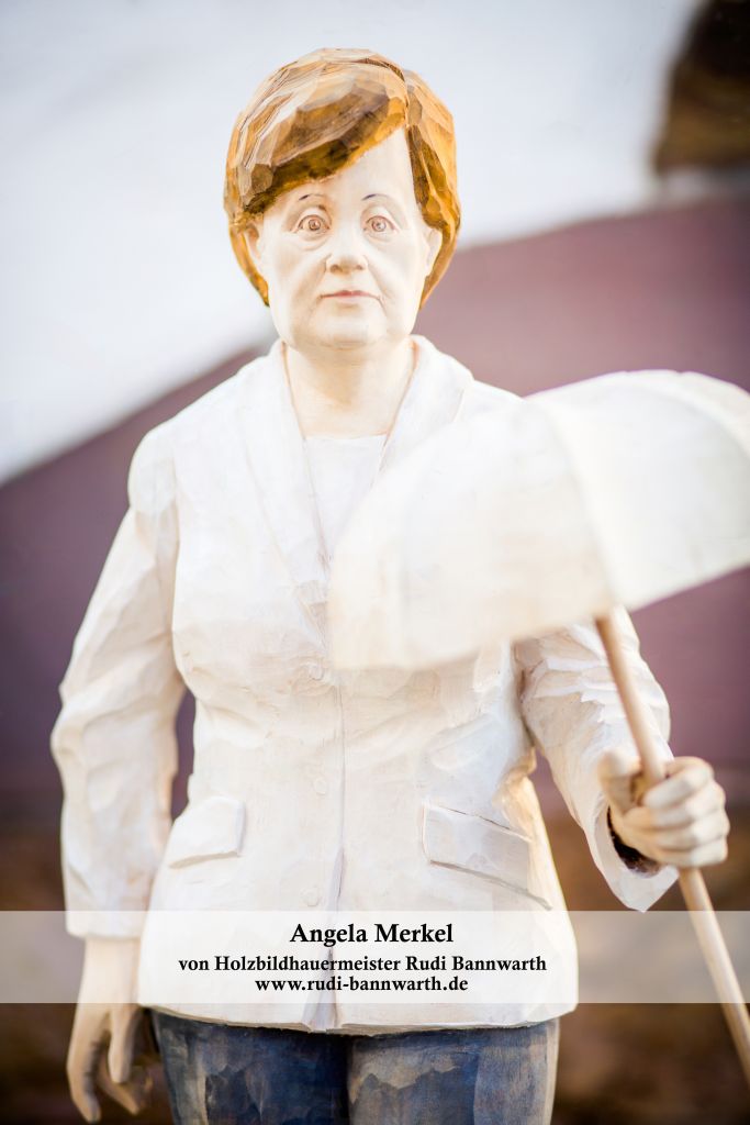 Angela Merkel – Verewigt in Holz