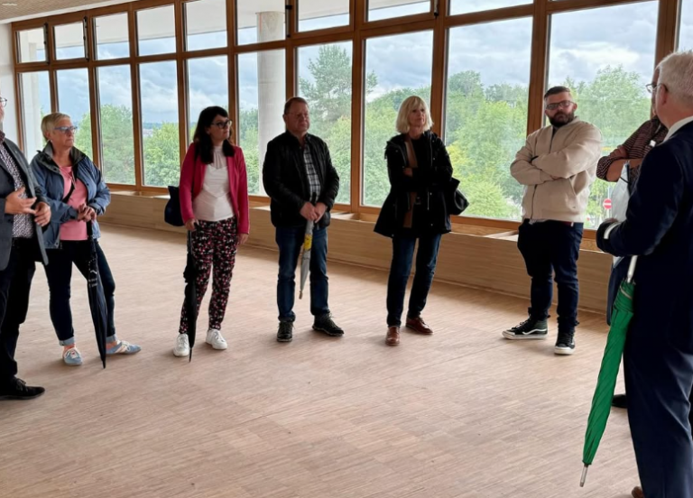 Vor-Ort-Aktion: Besichtigung des Neubaus des Berufsschulzentrums der Bertha-Benz-Schule